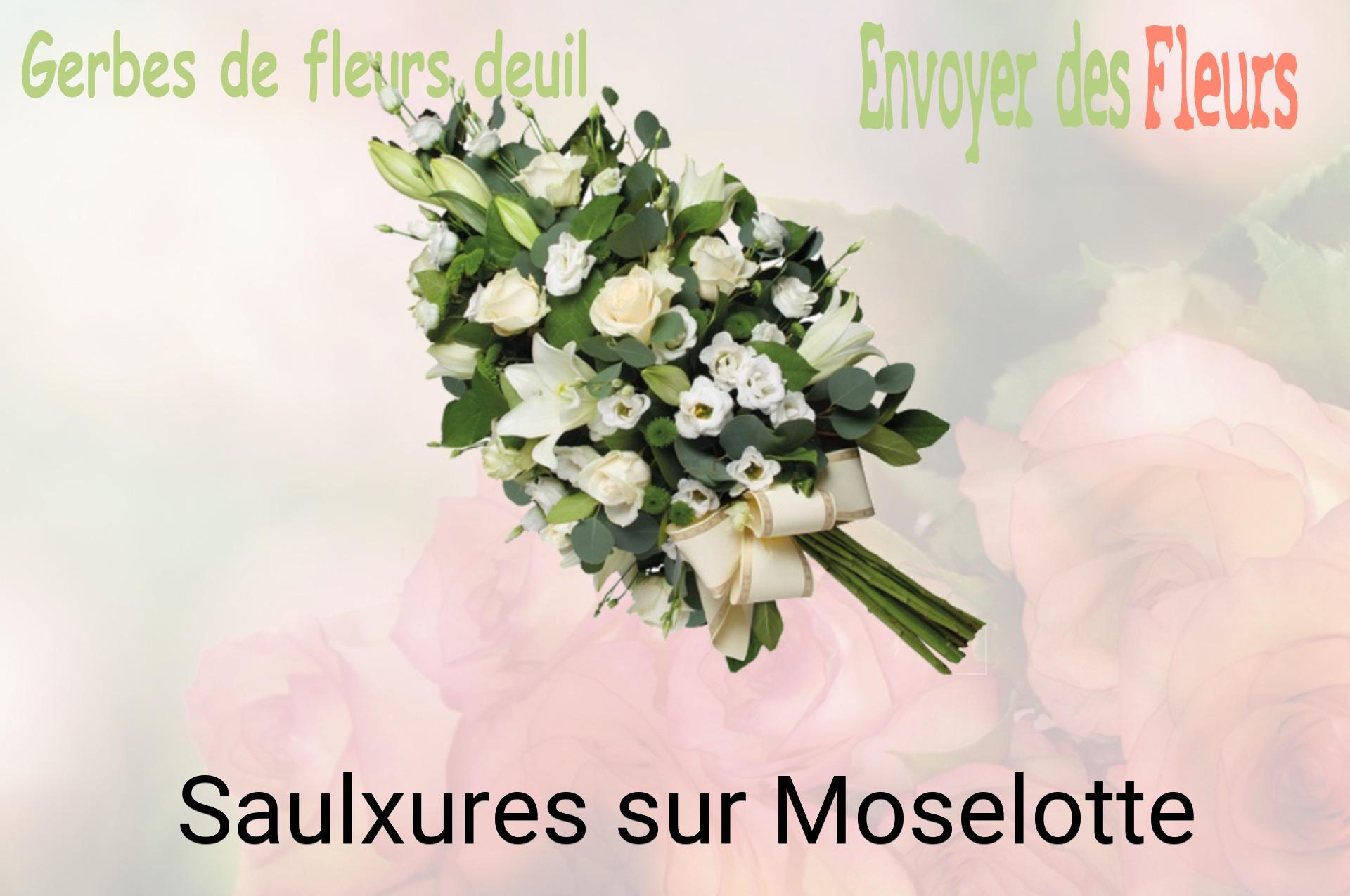 Gerbe de fleurs de deuil livrée à Saulxures-sur-Moselotte